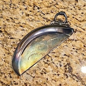 4 for $25! Antique Vintage Etched Table Crumb Butler Silver Plated #190 New York